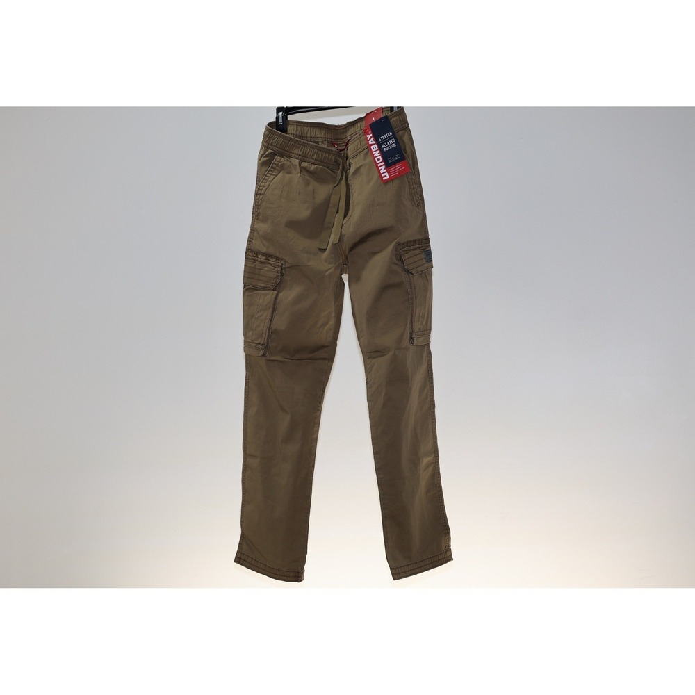 Unionbay Mens Stretch Relaxed Pull On Cargo Pants Tobacco Brown NWT